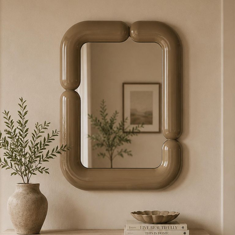 Aubry Wall Mirror - Gold - Metal - 80cm x 100cm