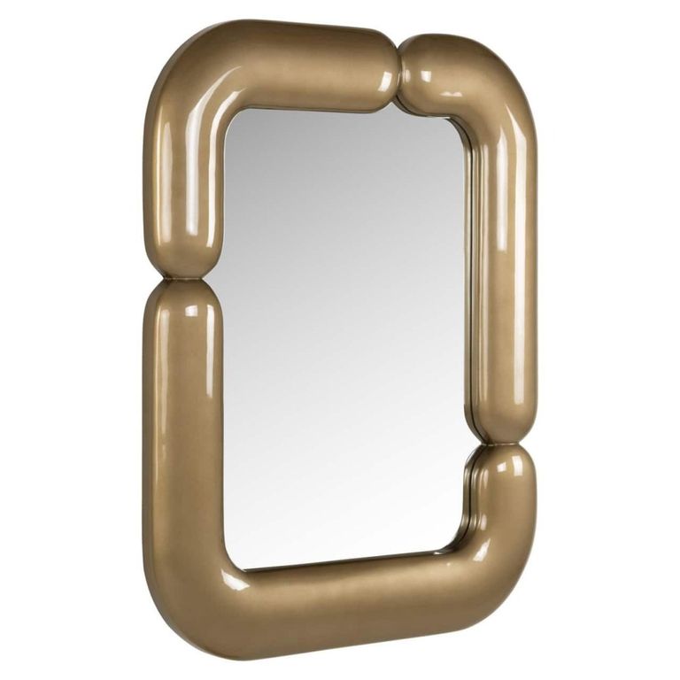 Aubry Wall Mirror - Gold - Metal - 80cm x 100cm
