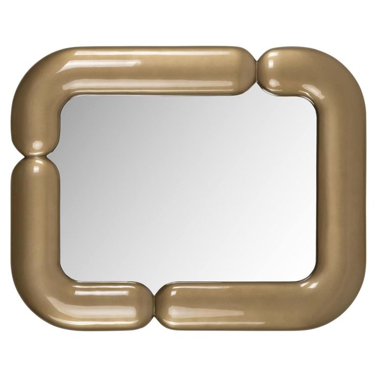 Aubry Wall Mirror - Gold - Metal - 80cm x 100cm