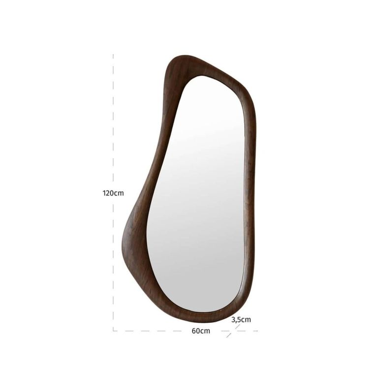 Briar Wall Mirror - Abstract - Brown - 60cm x 120cm