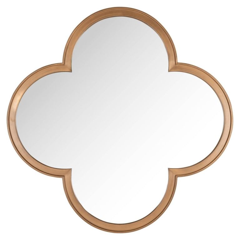 Lowen Wall Mirror - Brushed Gold - Metal - 100cm x 4cm
