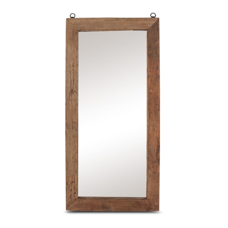 Bassano Wall Mirror - Natural - Teak Wood - 85cm x 175cm