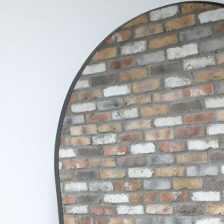 Leaner Mirror - Arch - Black - Metal - 107cm x 175cm