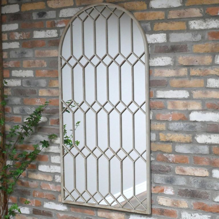 Wall Mirror - Arch - Rustic - Metal - 75cm x 150cm