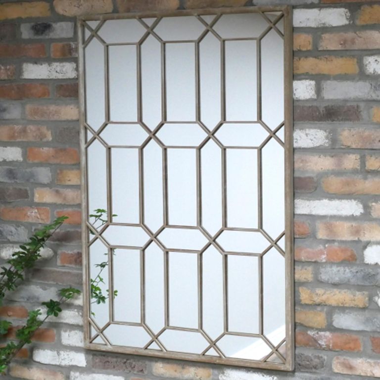 Wall Mirror - Rustic - Metal - 80cm x 120cm