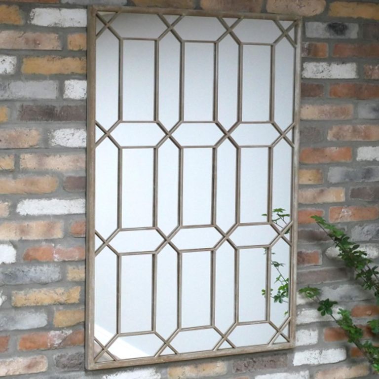 Wall Mirror - Rustic - Metal - 80cm x 120cm
