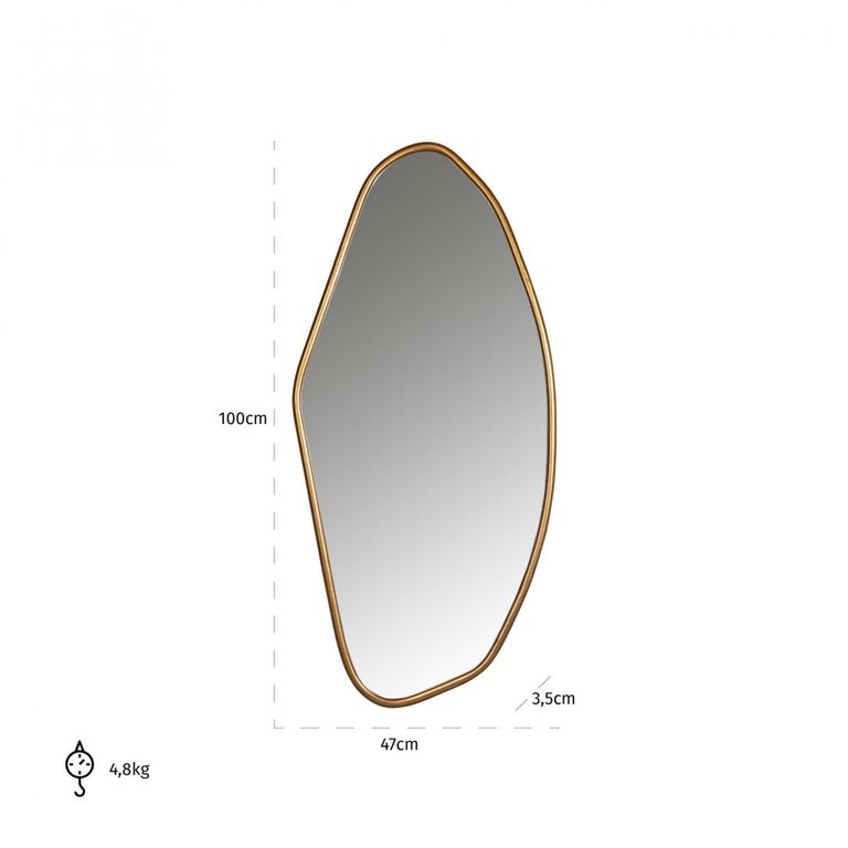Eldon Gold Wall Mirror
