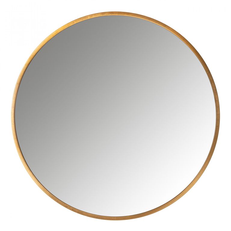 Maevy Gold Round Wall Mirror - 110cm x 110cm