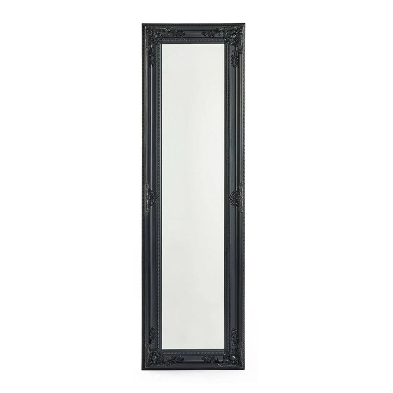Palais Leaner Mirror - Antique Black - Wood - 40cm x 130cm