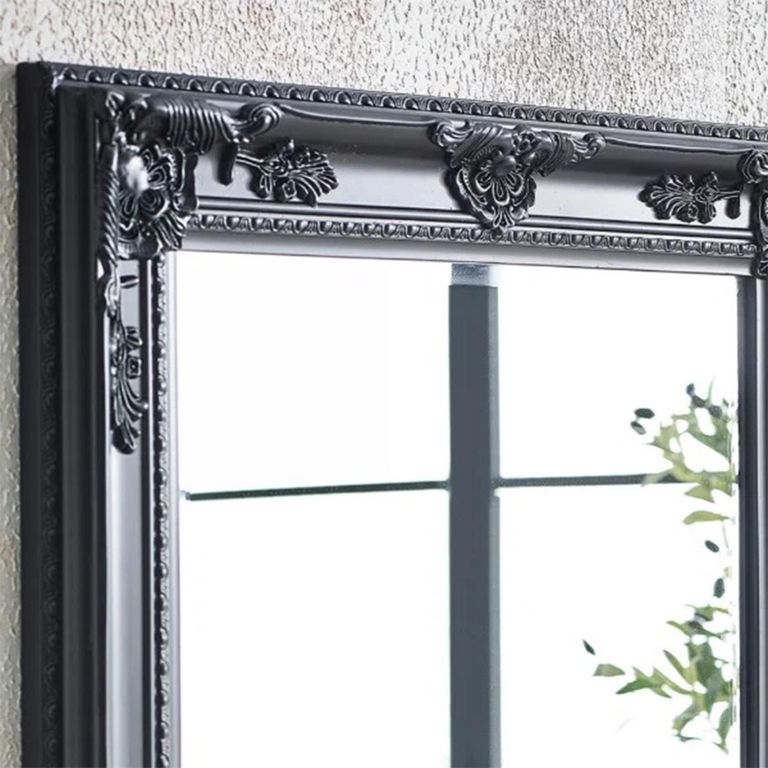Palais Leaner Mirror - Antique Black - Wood - 70cm x 170cm