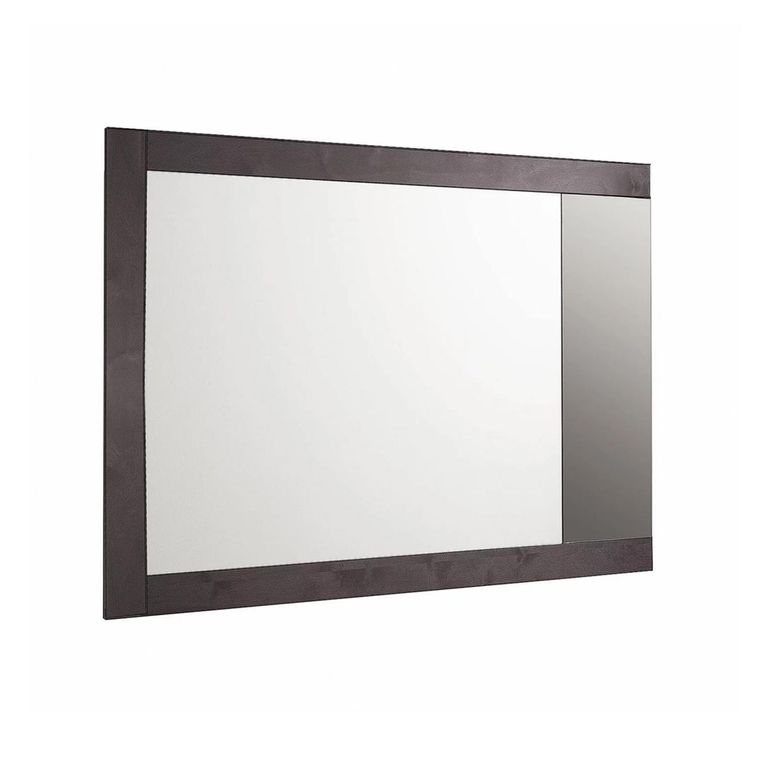 Heritage Wall Mirror - Large - Dark Velvet Birch High Gloss