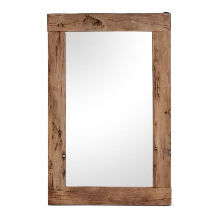 Wall Mirror - Natural Weathered - Reclaimed Wood - 105cm x 163cm