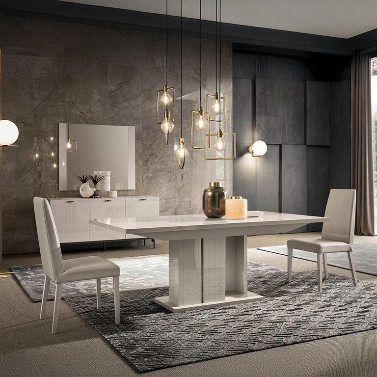 Claire Wall Mirror - Pearl Line Eco Veneer High Gloss