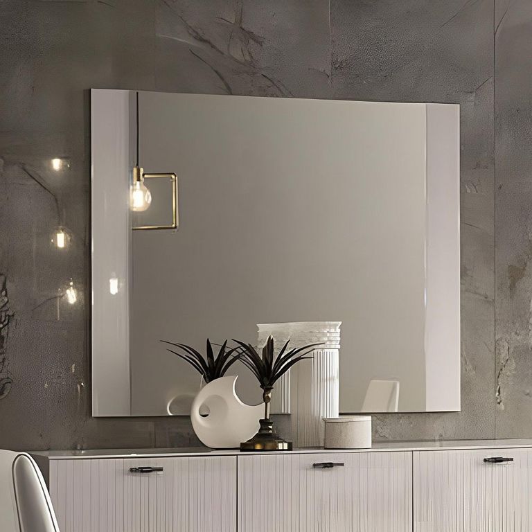 Claire Wall Mirror - Pearl Line Eco Veneer High Gloss