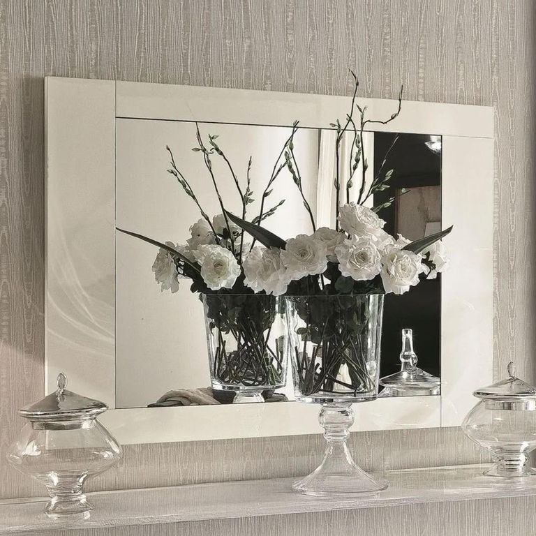 Canova Large Wall Mirror - White Gloss