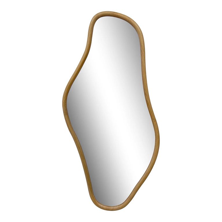 Brandsby Wall Mirror - Abstract - Natural - Pine Wood - 60cm x 120cm