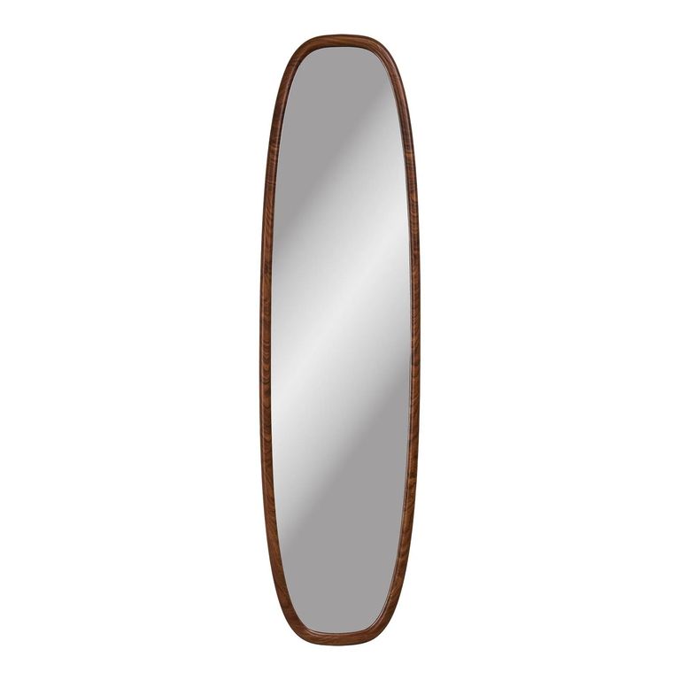 Luxon Wall Mirror - Oval - Walnut - 150cm x 40cm
