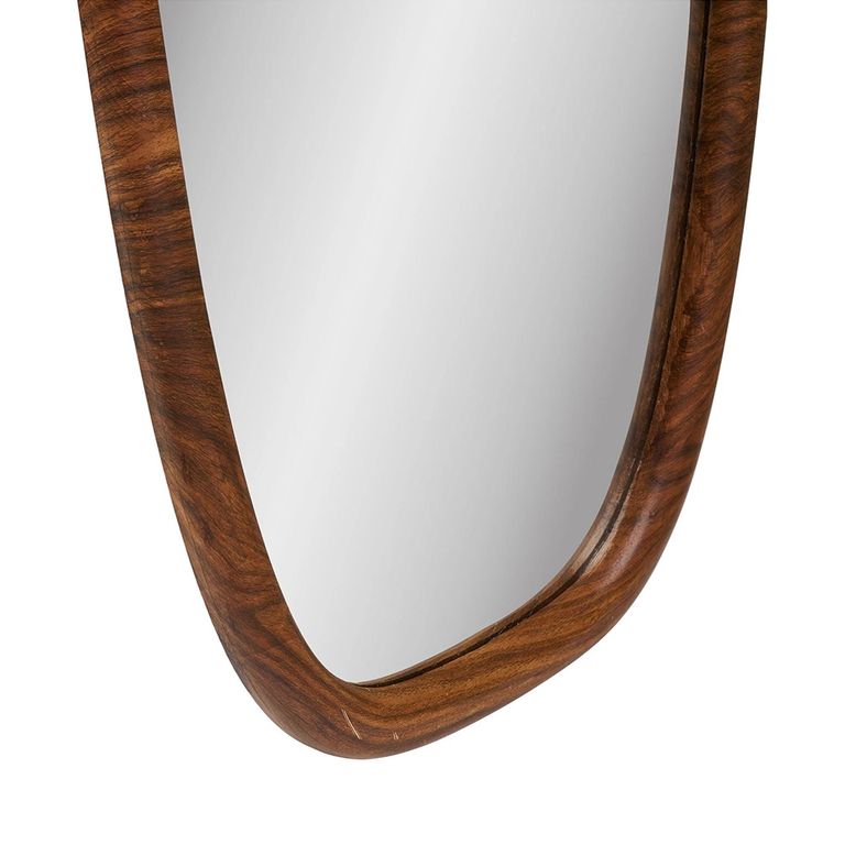 Luxon Wall Mirror - Oval - Walnut - 150cm x 40cm