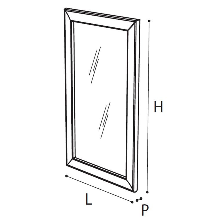 Dama Italian White Wall Mirror