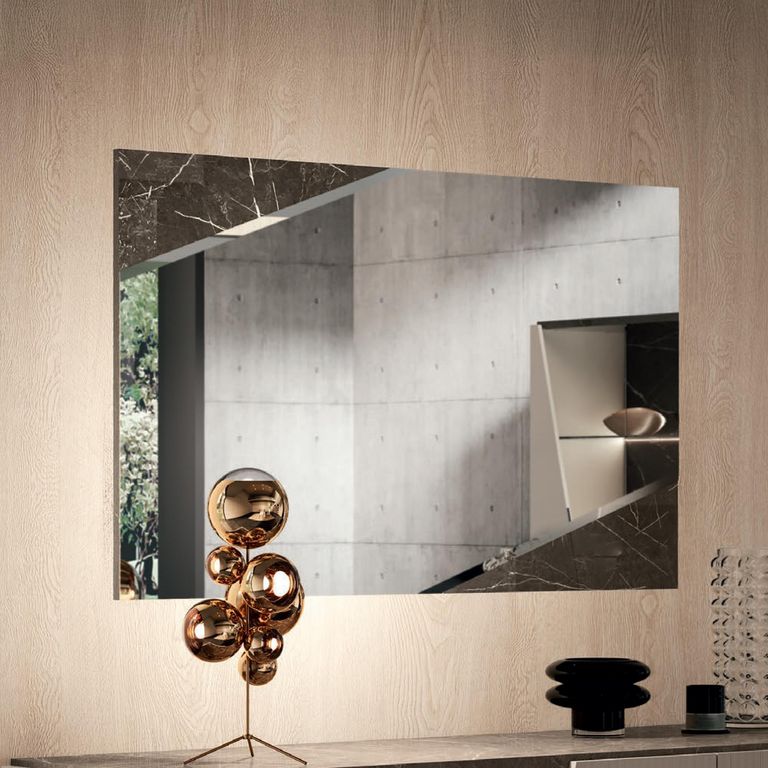 Fidia Italian Wall Mirror - Marquinia Marble Effect