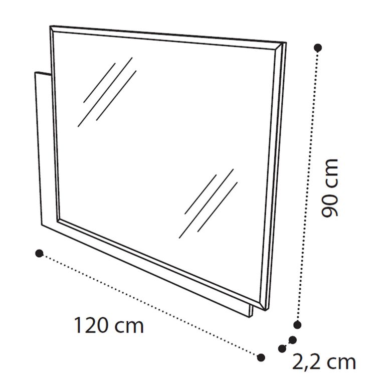 Ambra Italian Wall Mirror - Sand Birch