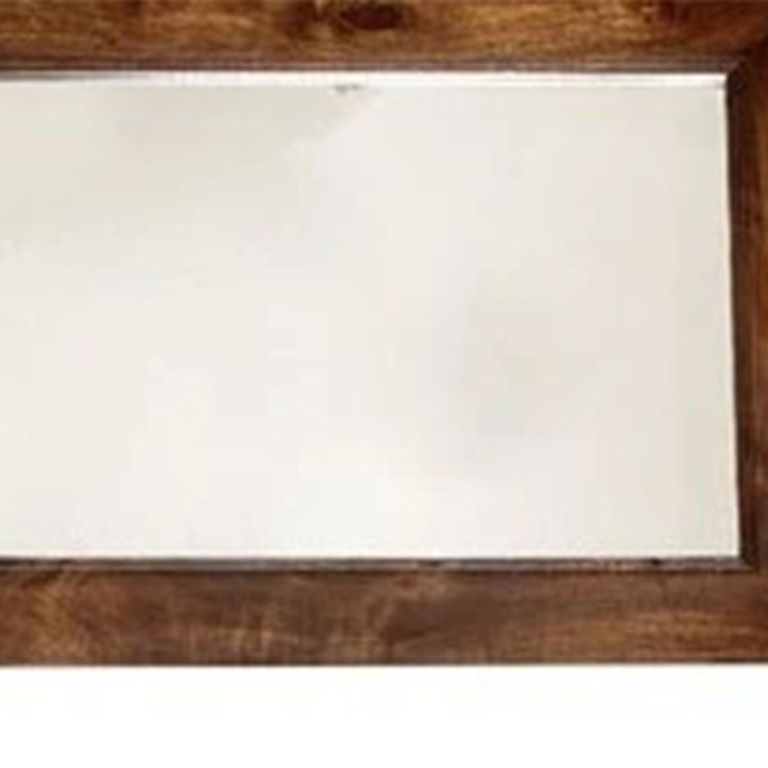 Dakota Wall Mirror - Dark Mango Wood - 90cm x 60cm