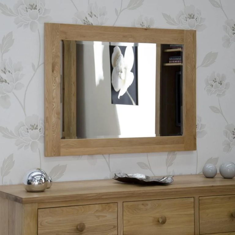 Opus Wall Mirror - Large - 75cm x 150cm - Oak