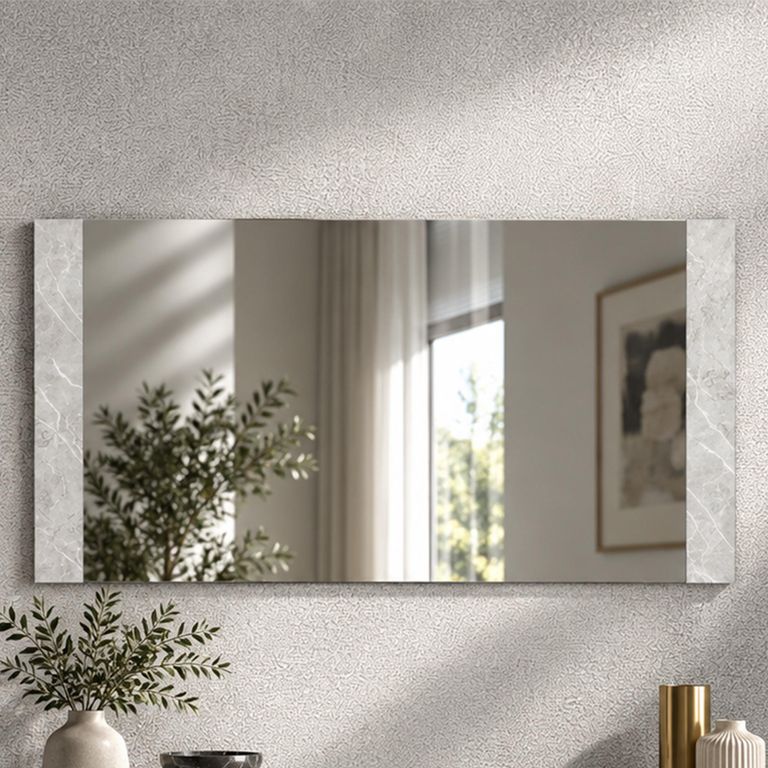 Modern Mara White Wall Mirror - 138cm