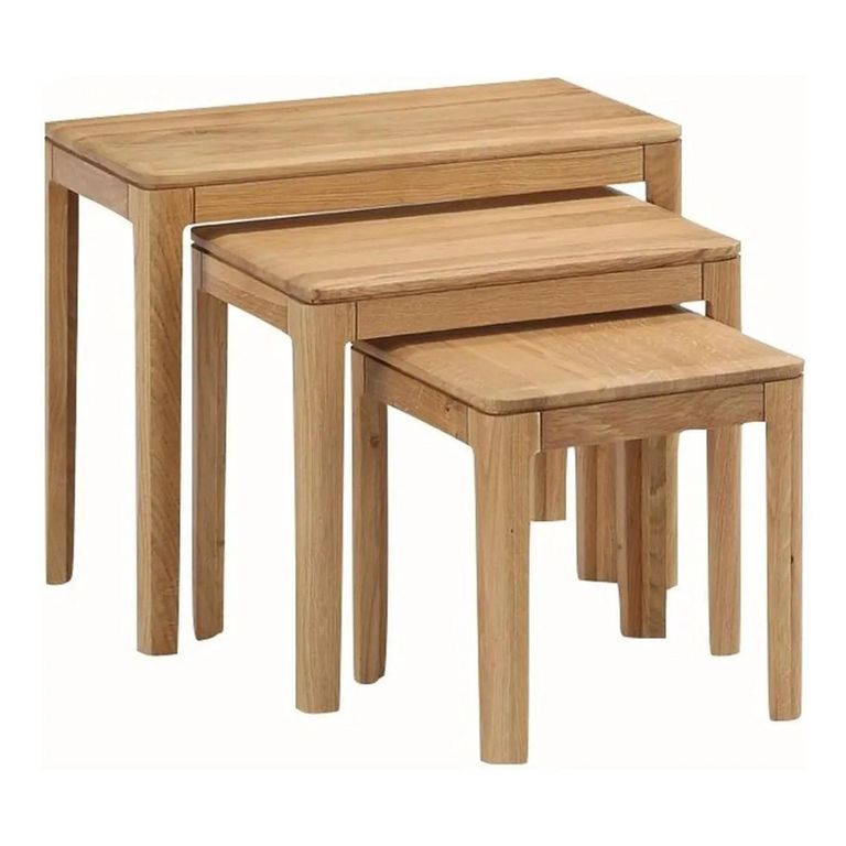 Dunmore Nest of Tables - Set of 3 - Oak