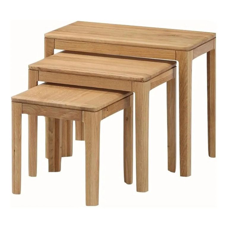 Dunmore Nest of Tables - Set of 3 - Oak