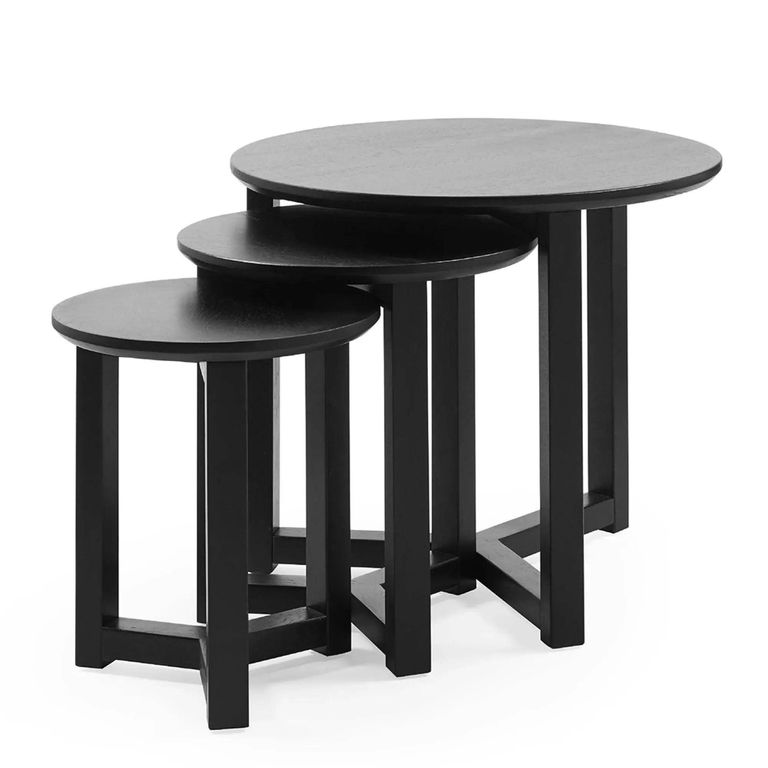 Nidri Nest of Tables - Set of 3 - Black