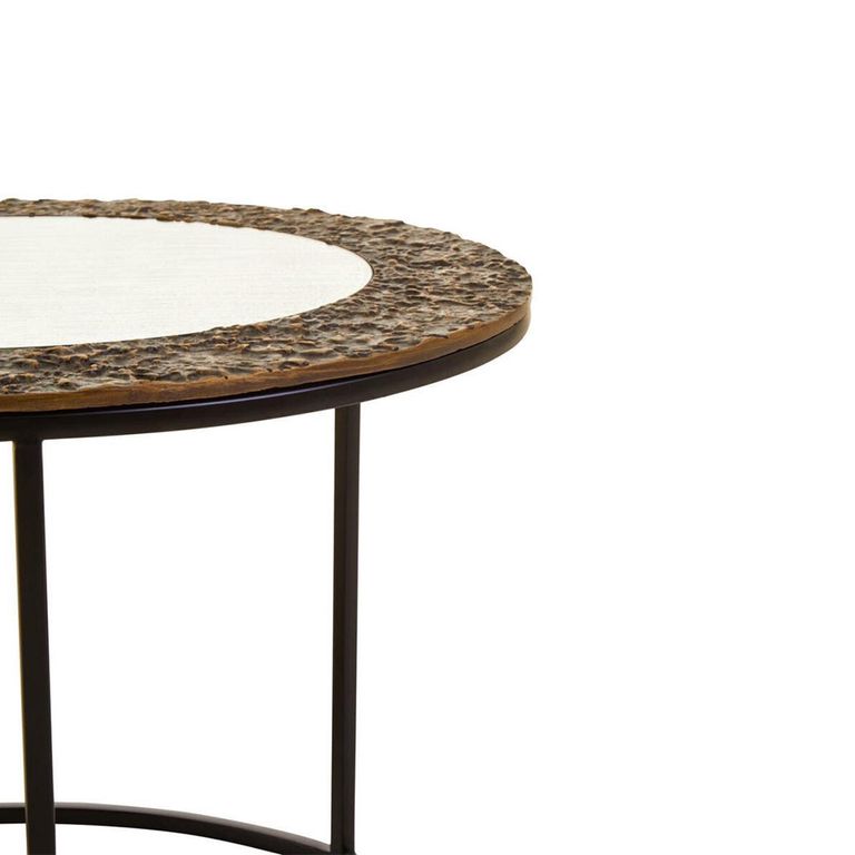 Akola Nest of 2 Tables - Round - Gold