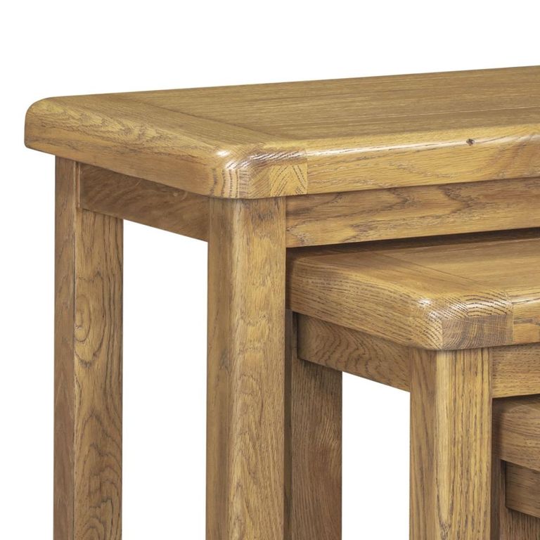 Dorchester Nest Of 3 Tables - Rustic Oak