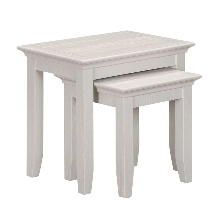 Provence Painted Nest of 2 Tables - Truffle