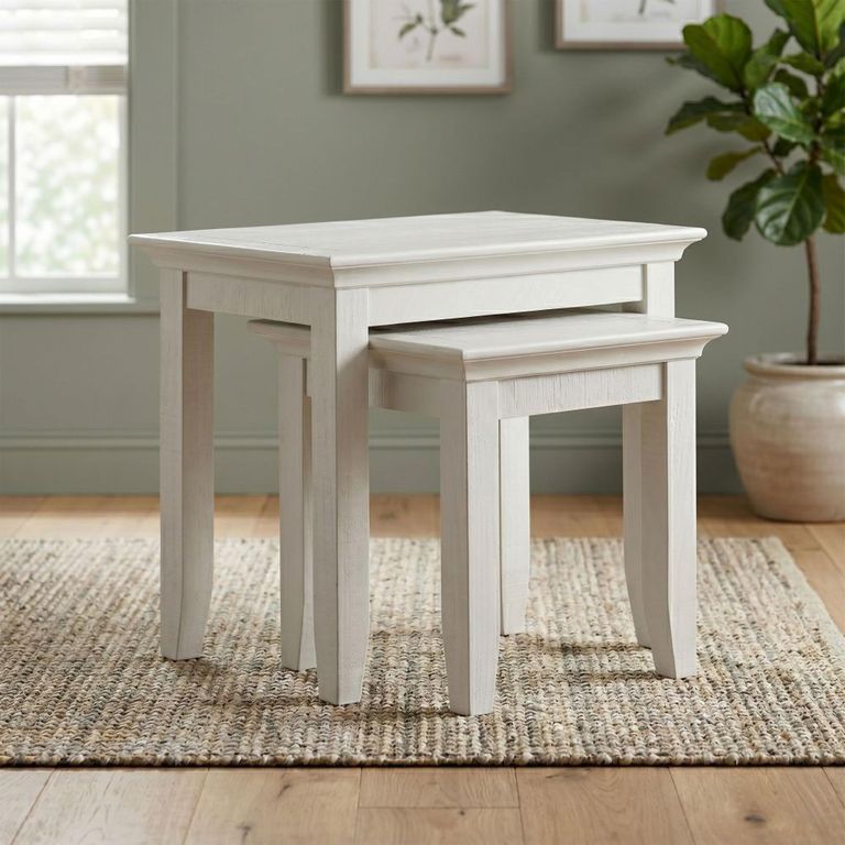 Provence Painted Nest of 2 Tables - Truffle