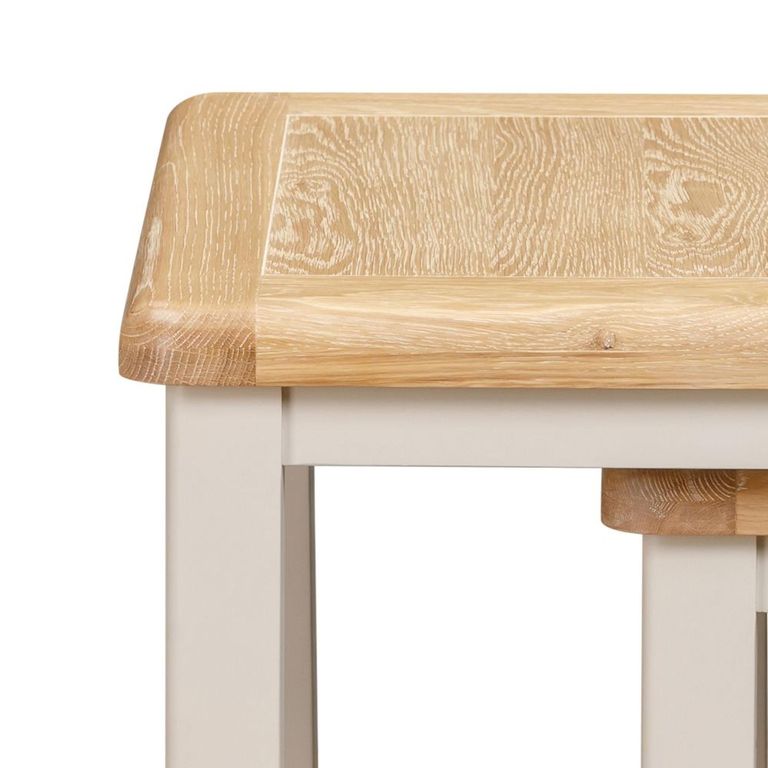 Windermere Painted Nest of 3 Tables - Oyster Grey