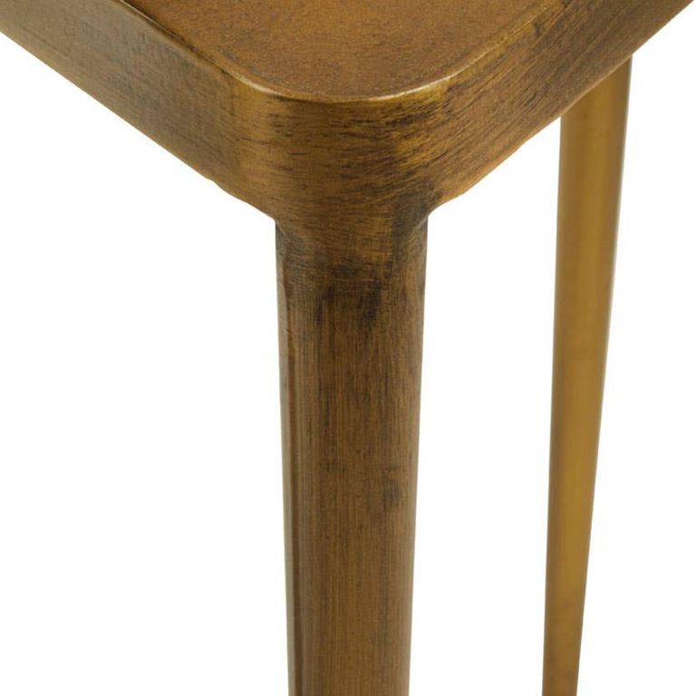 Compo Nest of 3 Tables - Trianglar - Gold Metal