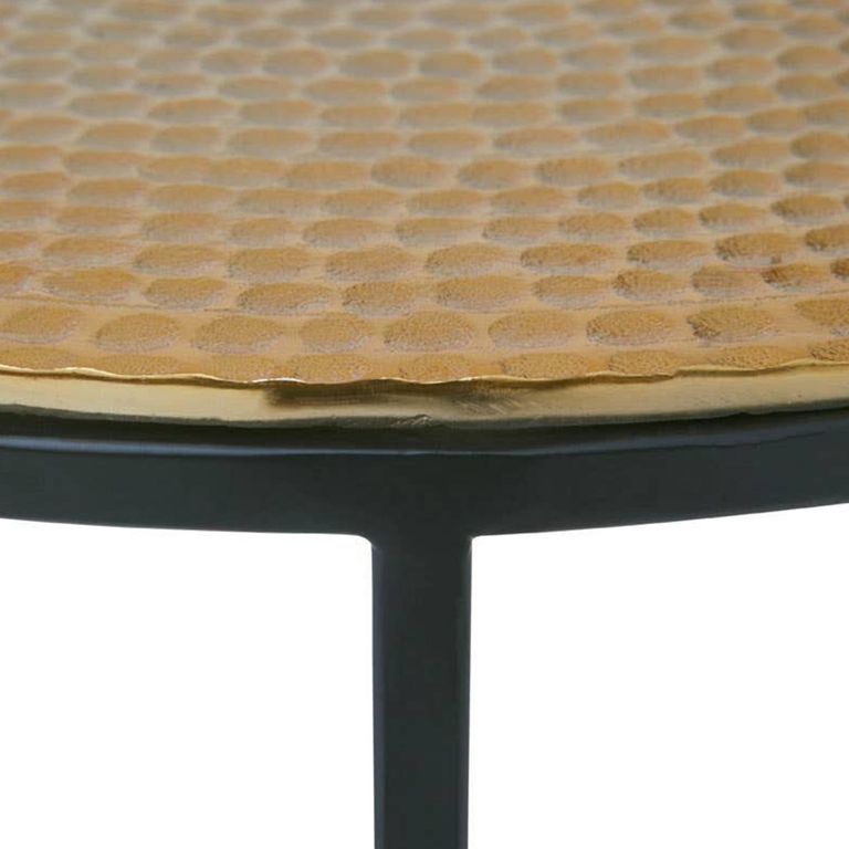 Elias Nest of 3 Tables - Round - Hammered Metal