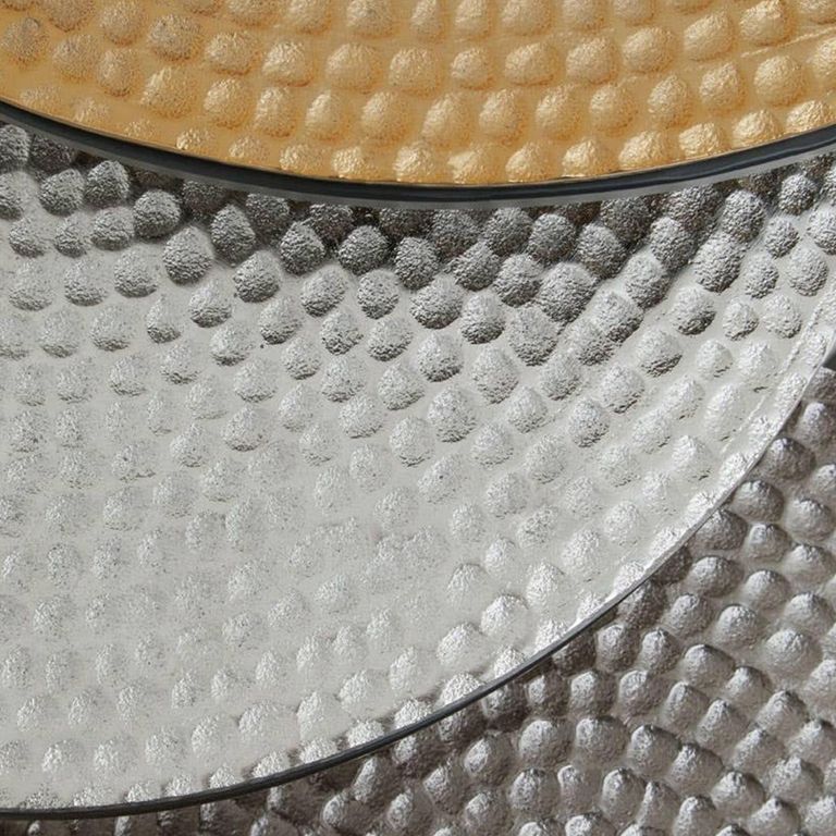 Elias Nest of 3 Tables - Round - Hammered Metal