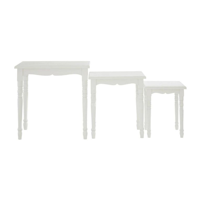 Hendra Nest of 3 Tables - White Wood
