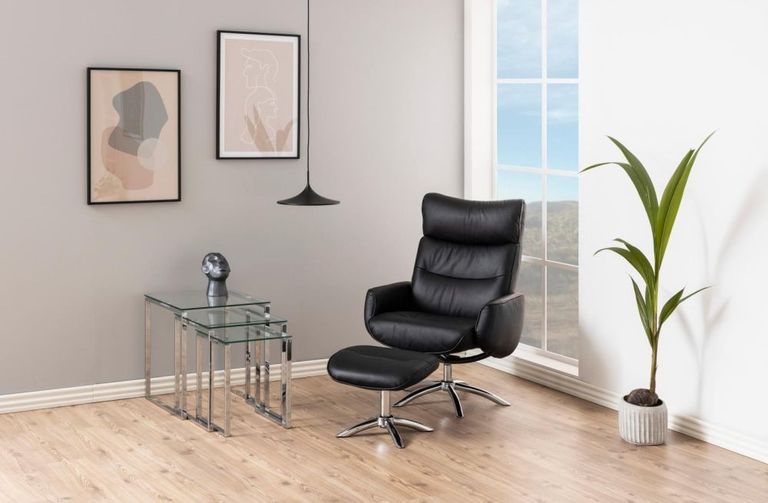 Katrine Nest of Tables - Clear Glass - Set of 3