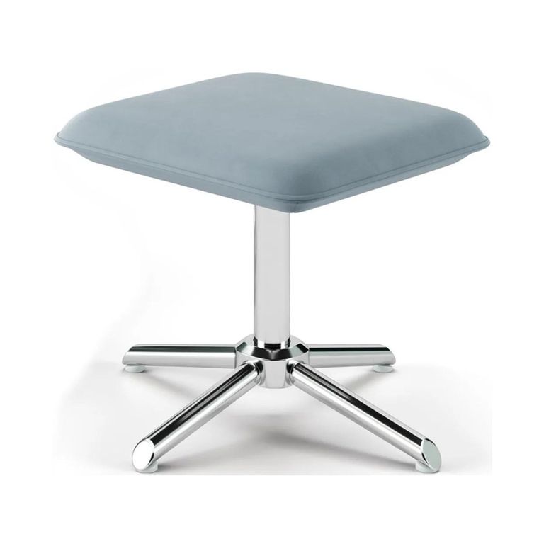 Orlando Office Chair - Grey Faux Leather and Chrome - AOC1735GRY