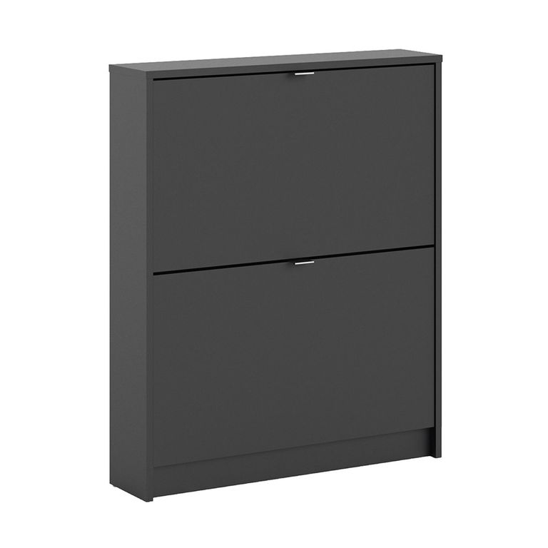 Shoe Cabinet - 2 Drawer - Black