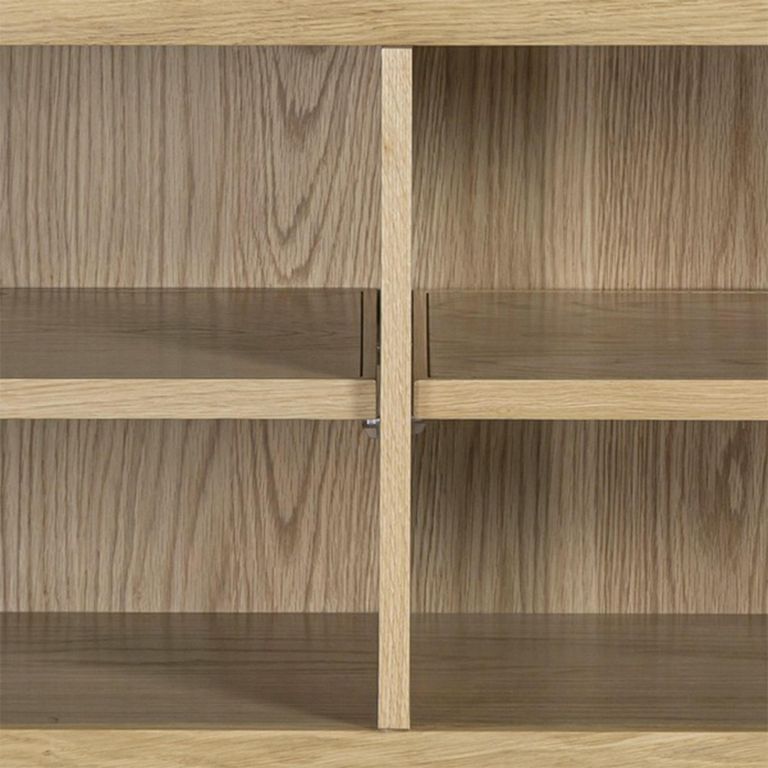 Treviso Oak Shoe Bench and Fabric