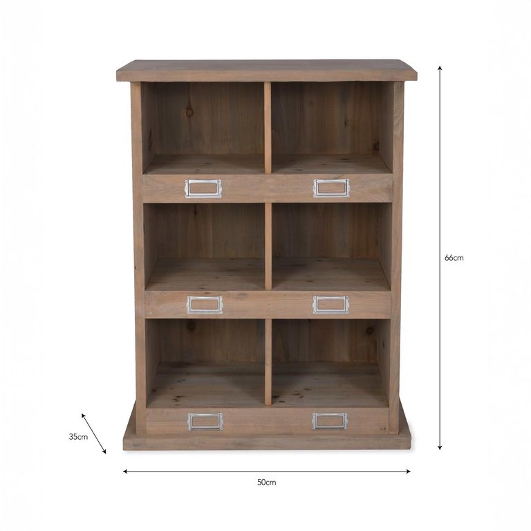 Chedworth 6 Shoe Locker Natural Wood