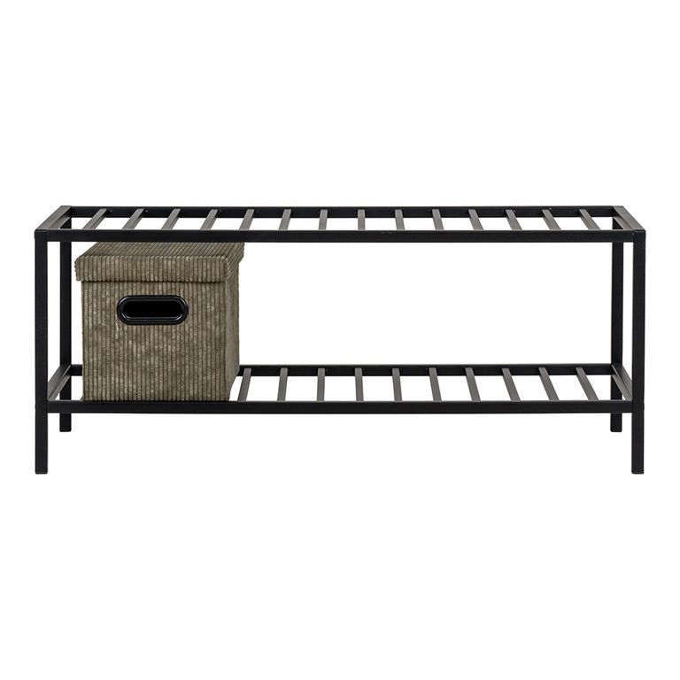 Vita Shoe Rack - Black Metal