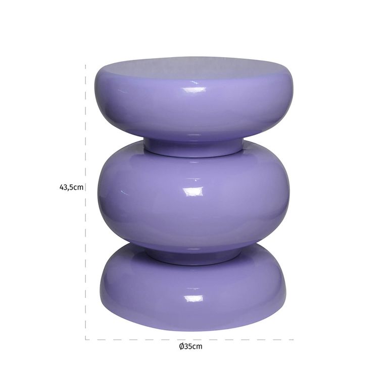 Jari Purple Round End Table