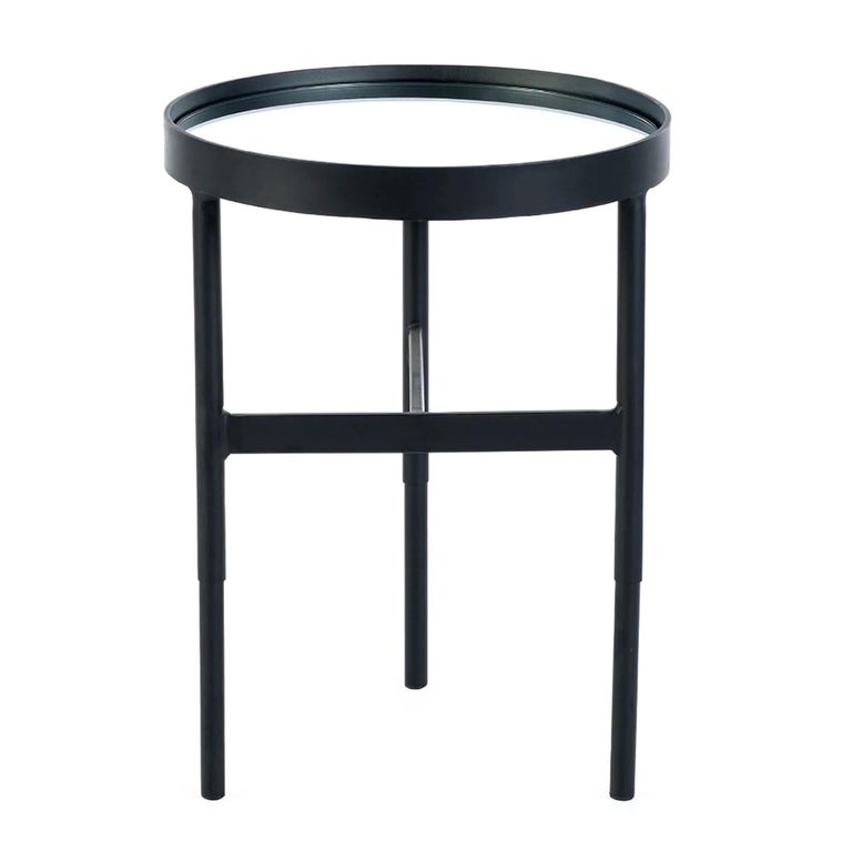Franki Lamp Table - Round - Black Metal