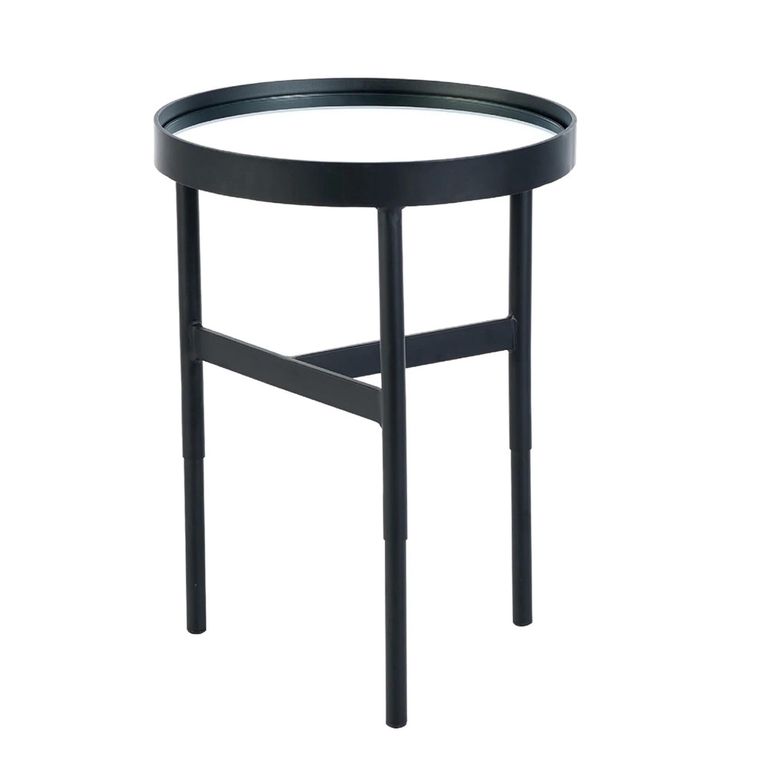 Franki Lamp Table - Round - Black Metal