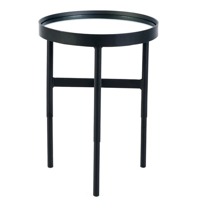Franki Lamp Table - Round - Black Metal